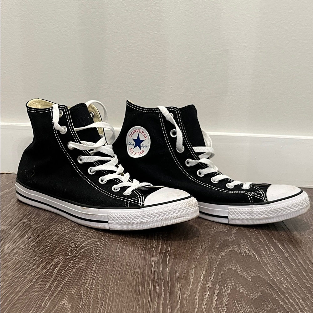 Converse Black and White High-Tops, NWOT
